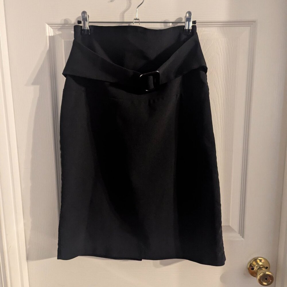 Urban Rose pencil skirt black with buckle detail - 7/9